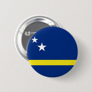 Macaron Rond 5 Cm Drapeau de Curaçao