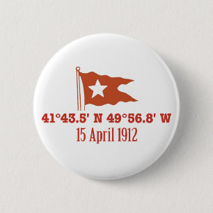 Macaron Rond 5 Cm Drapeau de descente titanique d'étoile de