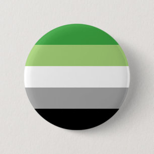 Macaron Rond 5 Cm Drapeau de fierté aromantique LGBTQ