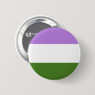 Macaron Rond 5 Cm Drapeau de fierté genderqueer