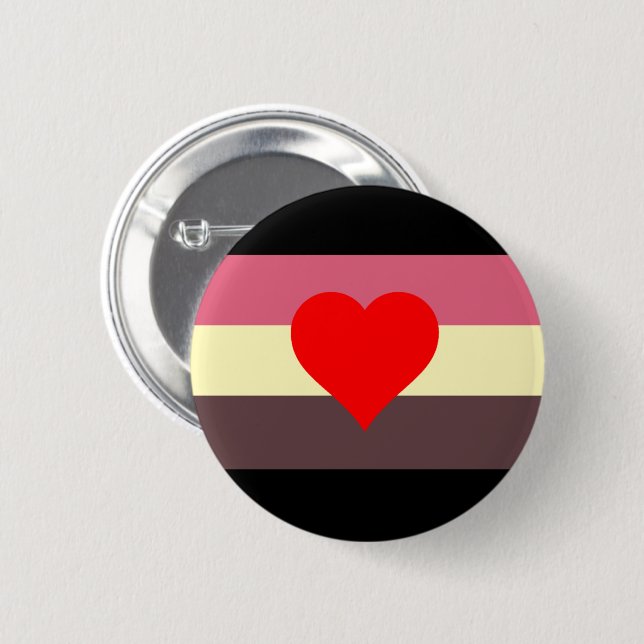 Macaron Rond 5 Cm Drapeau de fierté grasse (Devant & derrière)