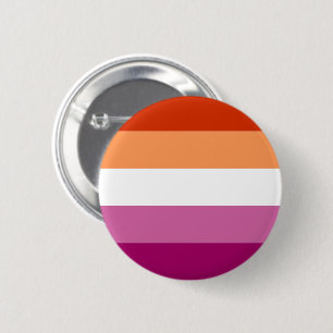 Macaron Rond 5 Cm Drapeau de fierté lesbienne (5 bandes)