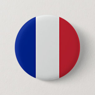 Macaron Rond 5 Cm Drapeau de France
