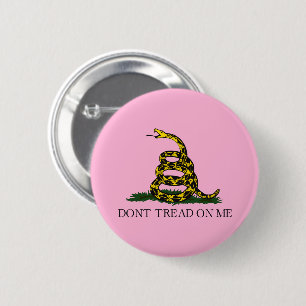 Macaron Rond 5 Cm Drapeau de Gadsden Ne Marchez pas sur Moi Libertai
