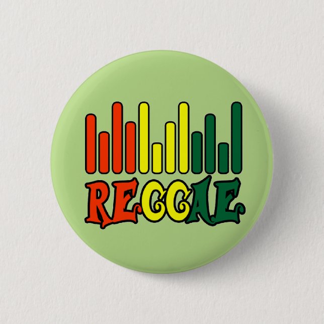 Macaron Rond 5 Cm drapeau de graffiti de reggae de rasta (Devant)