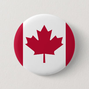 Macaron Rond 5 Cm Drapeau de haute qualité du Canada