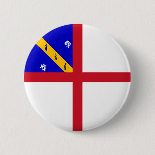 Macaron Rond 5 Cm Drapeau de Herm