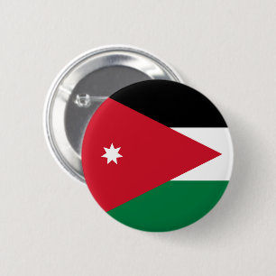 Macaron Rond 5 Cm Drapeau de Jordanie