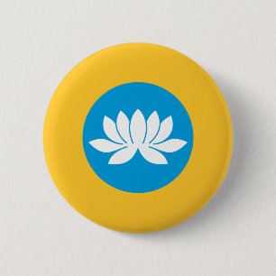 Macaron Rond 5 Cm Drapeau de Kalmoukie