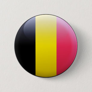 Macaron Rond 5 Cm Drapeau de la Belgique