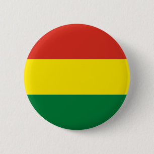 Macaron Rond 5 Cm Drapeau de la Bolivie