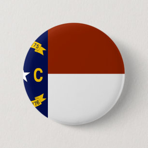 Macaron Rond 5 Cm Drapeau de la Caroline du Nord