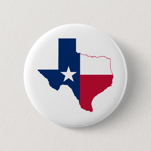 Macaron Rond 5 Cm drapeau de la carte du Texas (Devant)