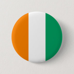 Macaron Rond 5 Cm Drapeau de la Côte d'Ivoire