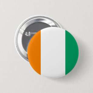 Macaron Rond 5 Cm Drapeau de la Côte d'Ivoire