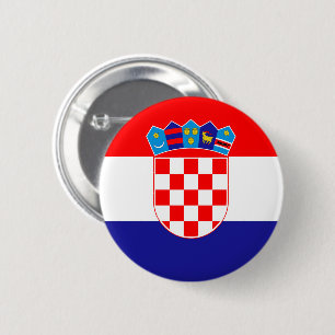 Macaron Rond 5 Cm Drapeau de la Croatie