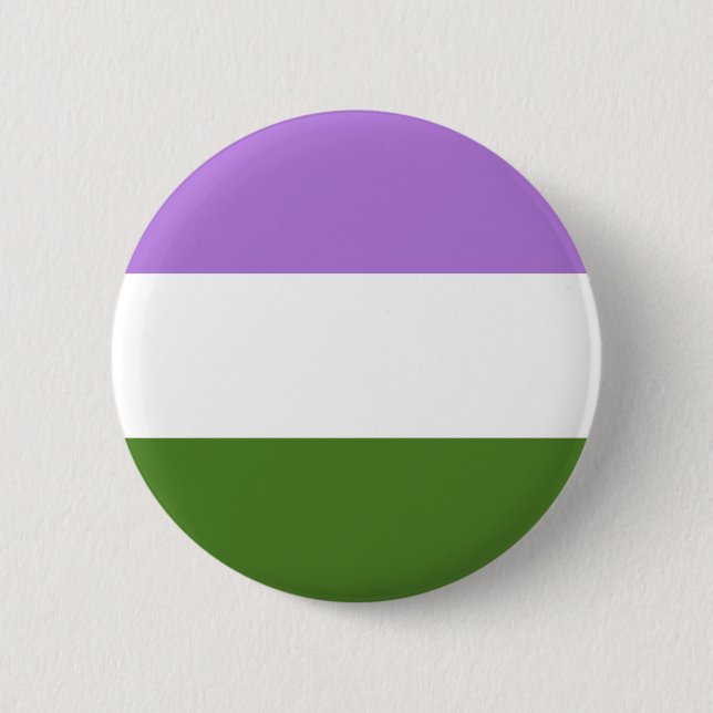 Macaron Rond 5 Cm Drapeau de la fierté de genre (Devant)