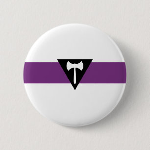 Macaron Rond 5 Cm Drapeau de la fierté lesbienne