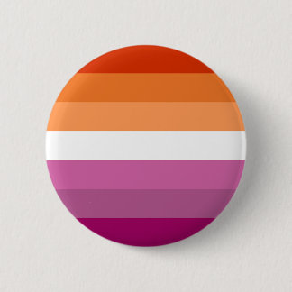 Macaron Rond 5 Cm Drapeau de la fierté lesbienne rose sept bandes