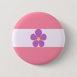 Macaron Rond 5 Cm Drapeau de la Fierté saphique