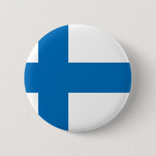 Macaron Rond 5 Cm Drapeau de la Finlande