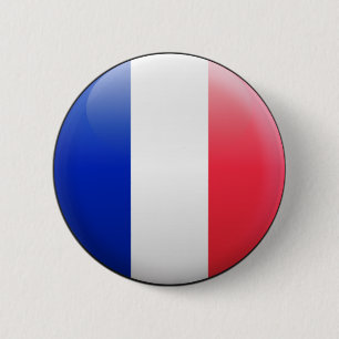 Macaron Rond 5 Cm Drapeau de la France