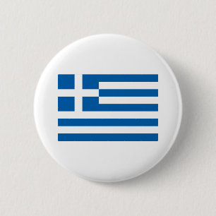 Macaron Rond 5 Cm Drapeau de la Grèce