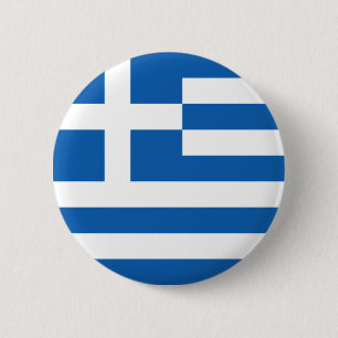 Macaron Rond 5 Cm Drapeau de la Grèce