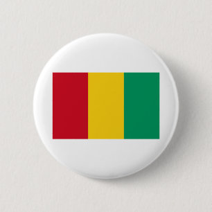 Macaron Rond 5 Cm Drapeau de la Guinée