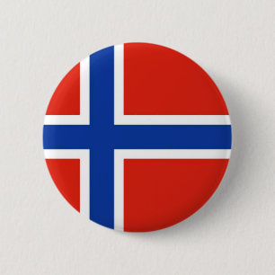 Macaron Rond 5 Cm Drapeau de la Norvège