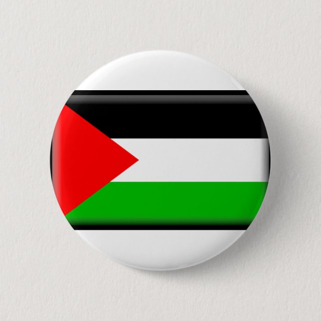 Macaron Rond 5 Cm Drapeau de la Palestine (Devant)