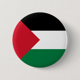 Macaron Rond 5 Cm Drapeau de la Palestine