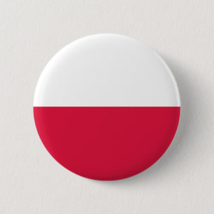 Macaron Rond 5 Cm Drapeau de la Pologne