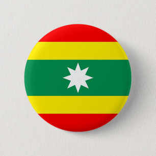 Macaron Rond 5 Cm Drapeau de la région de Carthagène en colombie