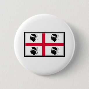 Macaron Rond 5 Cm Drapeau de la Sardaigne