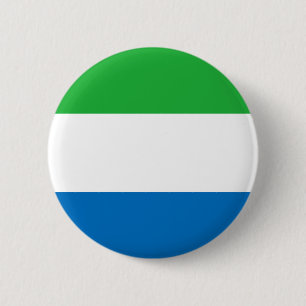 Macaron Rond 5 Cm drapeau de la Sierra Leone