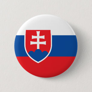 Macaron Rond 5 Cm Drapeau de la Slovaquie