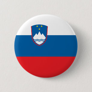 Macaron Rond 5 Cm Drapeau de la Slovénie