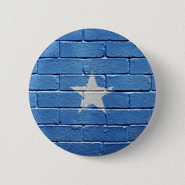 Macaron Rond 5 Cm Drapeau de la Somalie (Devant)