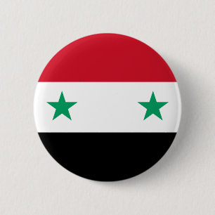 Macaron Rond 5 Cm Drapeau de la Syrie