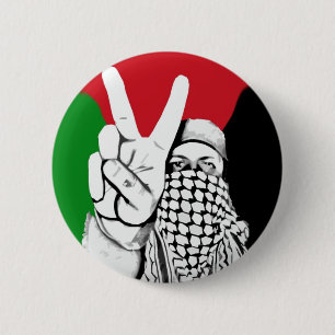 Macaron Rond 5 Cm Drapeau de la victoire palestinienne