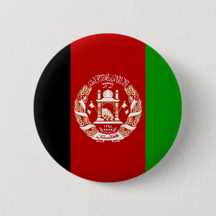 Macaron Rond 5 Cm Drapeau de l'Afghanistan