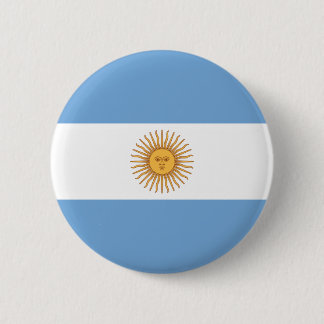 Macaron Rond 5 Cm Drapeau de l'Argentine