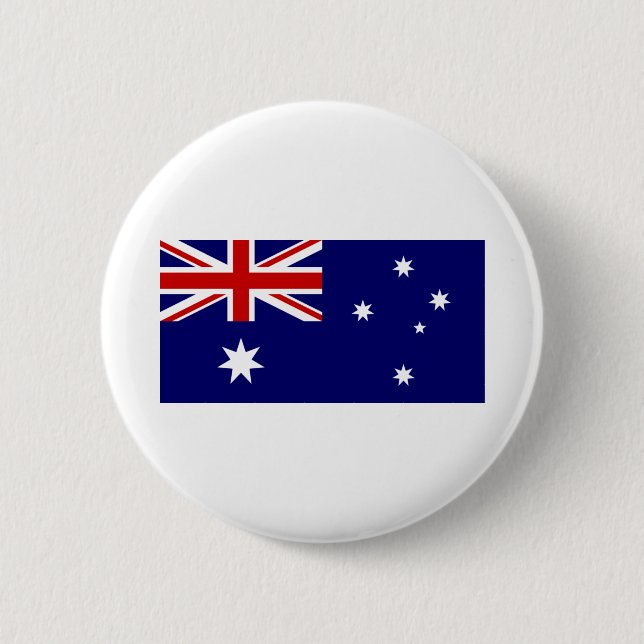 Macaron Rond 5 Cm Drapeau de l'Australie (Devant)