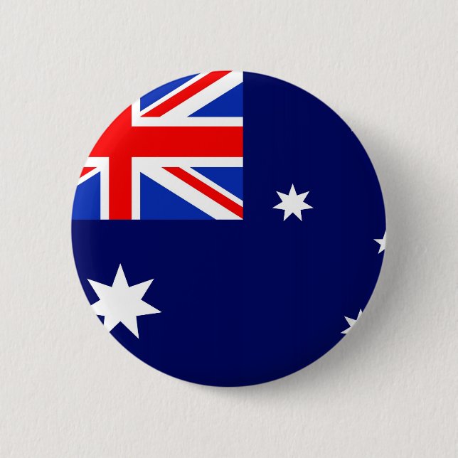 Macaron Rond 5 Cm Drapeau de l'Australie (Devant)