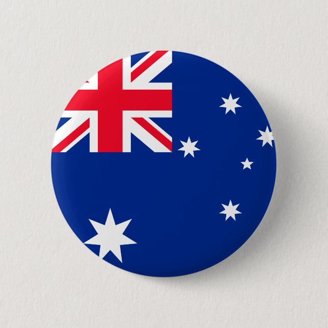 Macaron Rond 5 Cm Drapeau de l'Australie (Devant)