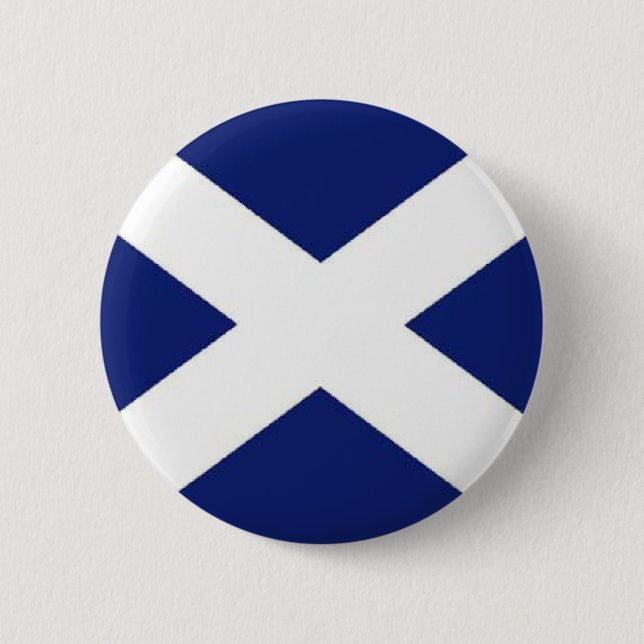 MACARON ROND 5 CM DRAPEAU DE L'ECOSSE (Devant)