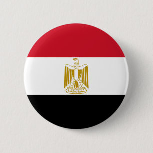 Macaron Rond 5 Cm Drapeau de l'Égypte
