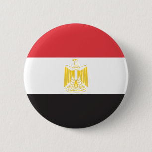 Macaron Rond 5 Cm Drapeau de l'Egypte