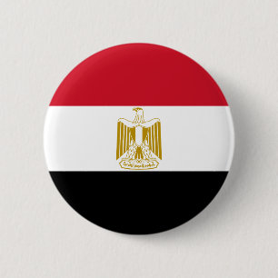 Macaron Rond 5 Cm Drapeau de l'Egypte - علممصر - drapeau égyp